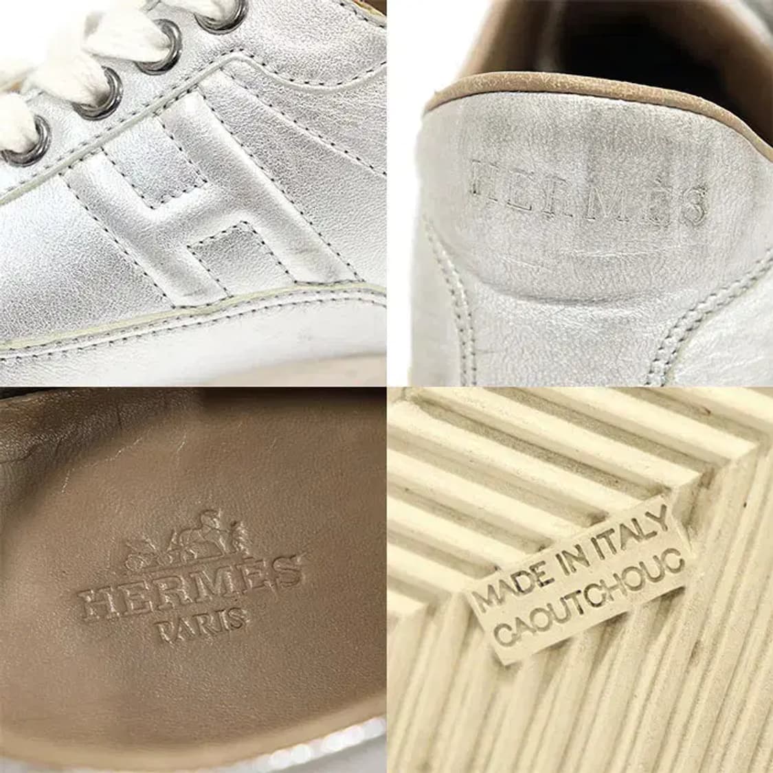 에르메스 실버 나파 브라운 GOAL 여성 스니커즈 CO19773HE 상품이미지7