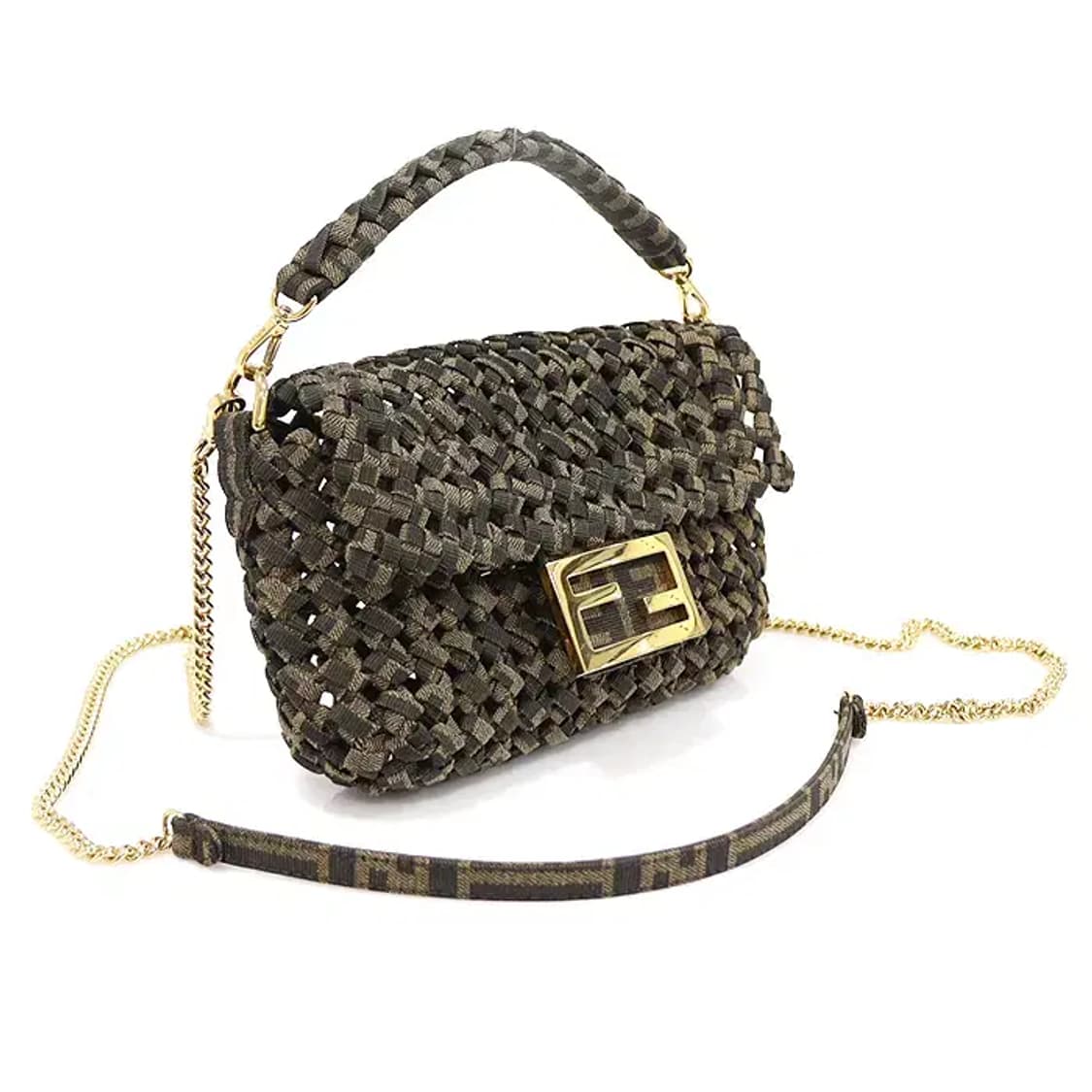 펜디 8BS017 자카드 우븐 바게트 미니 2WAY CO33015FD 상품이미지2