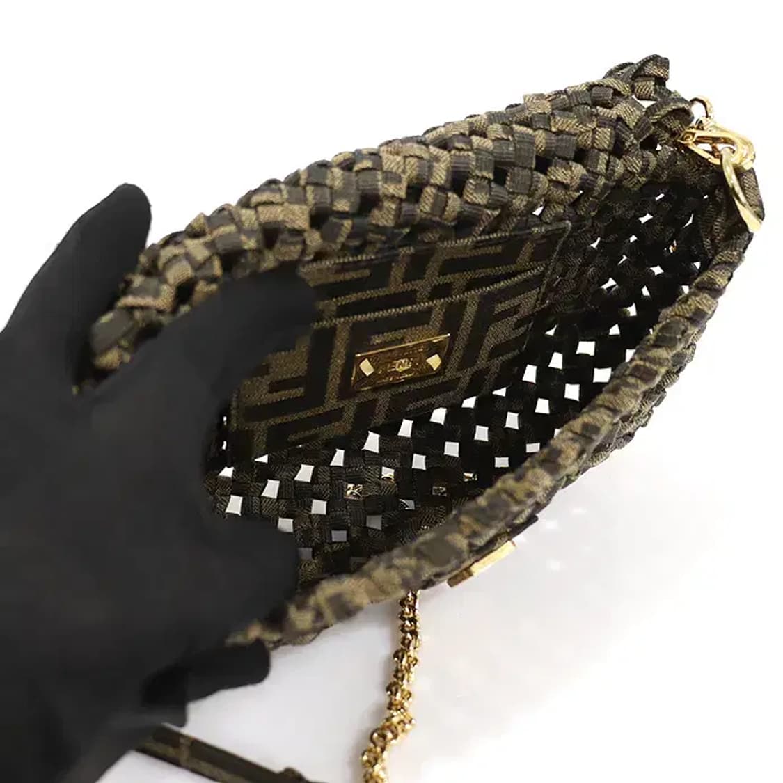 펜디 8BS017 자카드 우븐 바게트 미니 2WAY CO33015FD 상품이미지5