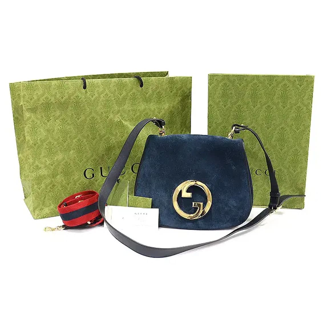 구찌 699210 스웨이드 인터로킹 G 미듐 2WAY CO63268GU 상품이미지2