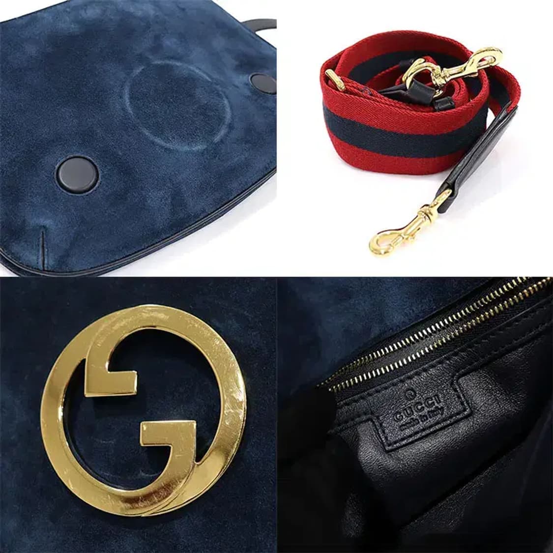 구찌 699210 스웨이드 인터로킹 G 미듐 2WAY CO63268GU 상품이미지7