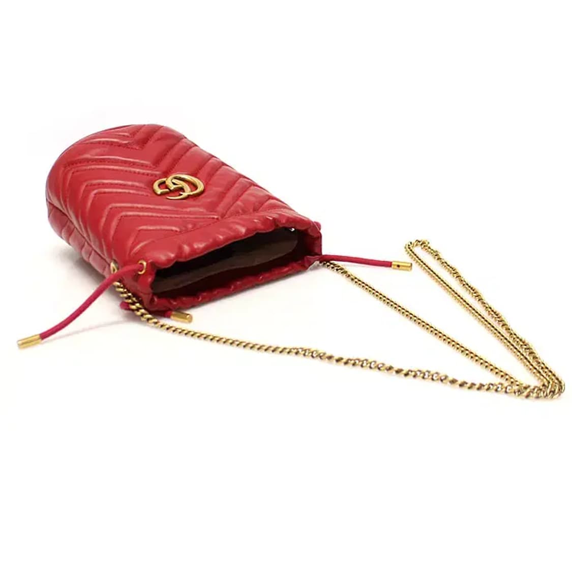 구찌 575163 마틀라세 쉐브론 마몽 미니 버킷 숄더백 13263GU 상품이미지4