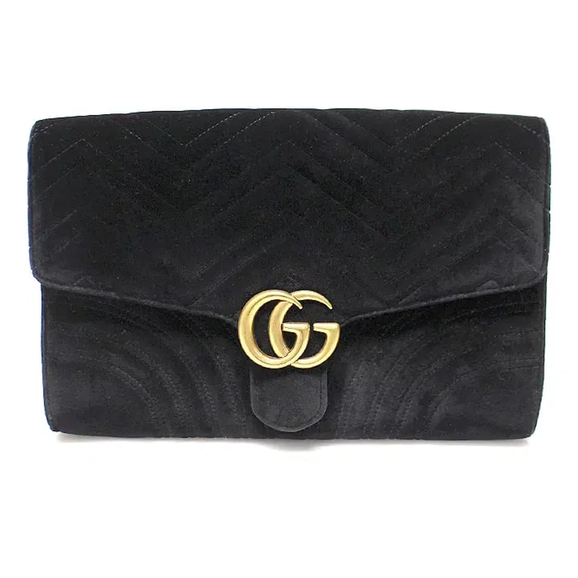 구찌 498079 벨벳 마틀라세 쉐브론 마몽 클러치 32550GU 상품이미지1