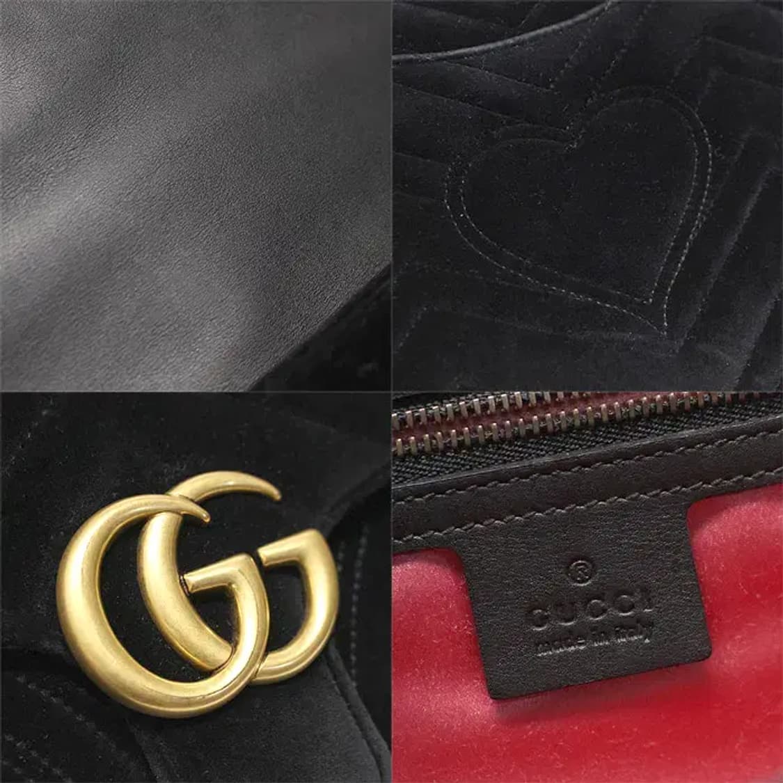 구찌 498079 벨벳 마틀라세 쉐브론 마몽 클러치 32550GU 상품이미지7