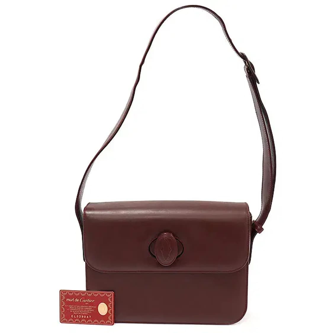 까르띠에 버건디 머스트 드 까르띠에 루비 라인 숄더백 CO14775CA 상품이미지2