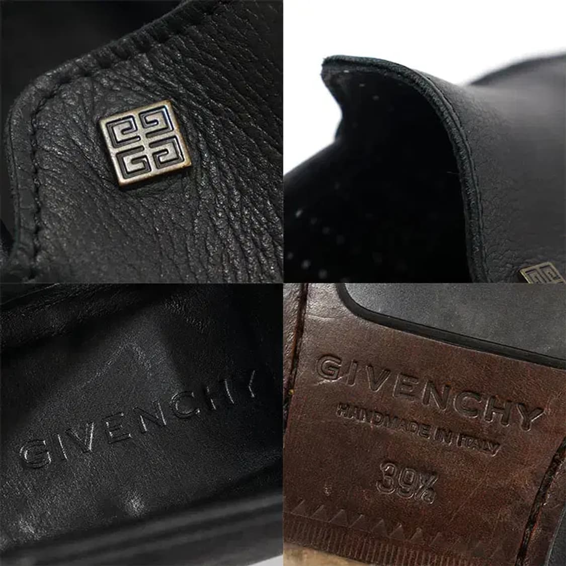 지방시 블랙 레더 메탈 4G 로고 장식 남성 로퍼 CO36210GI 상품이미지7