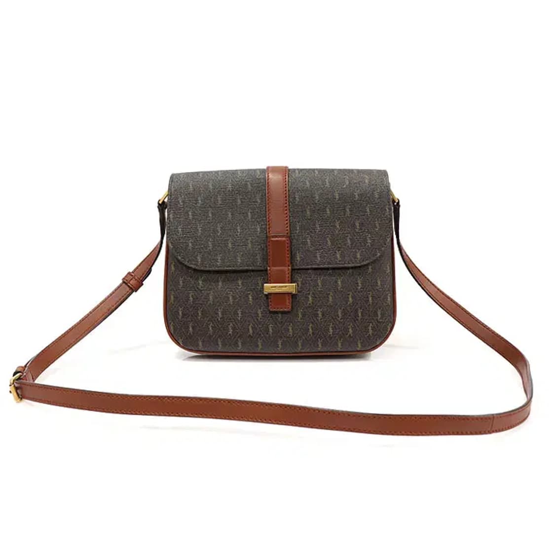 생로랑 568604 모노그램 브라운 레더 사첼 숄더백 EP04923YSL 상품이미지1