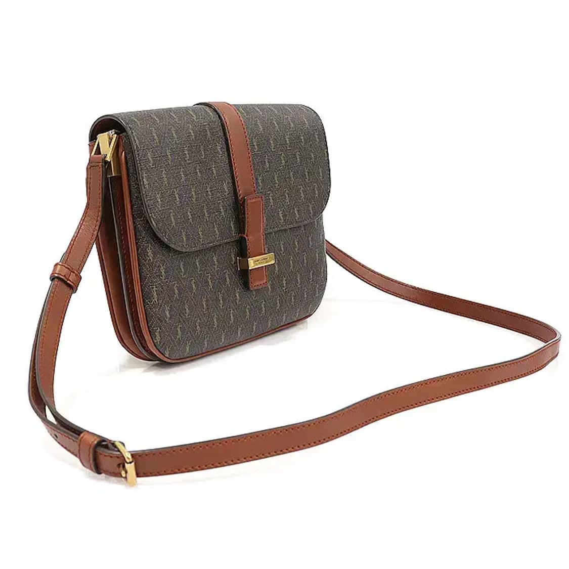 생로랑 568604 모노그램 브라운 레더 사첼 숄더백 EP04923YSL 상품이미지2