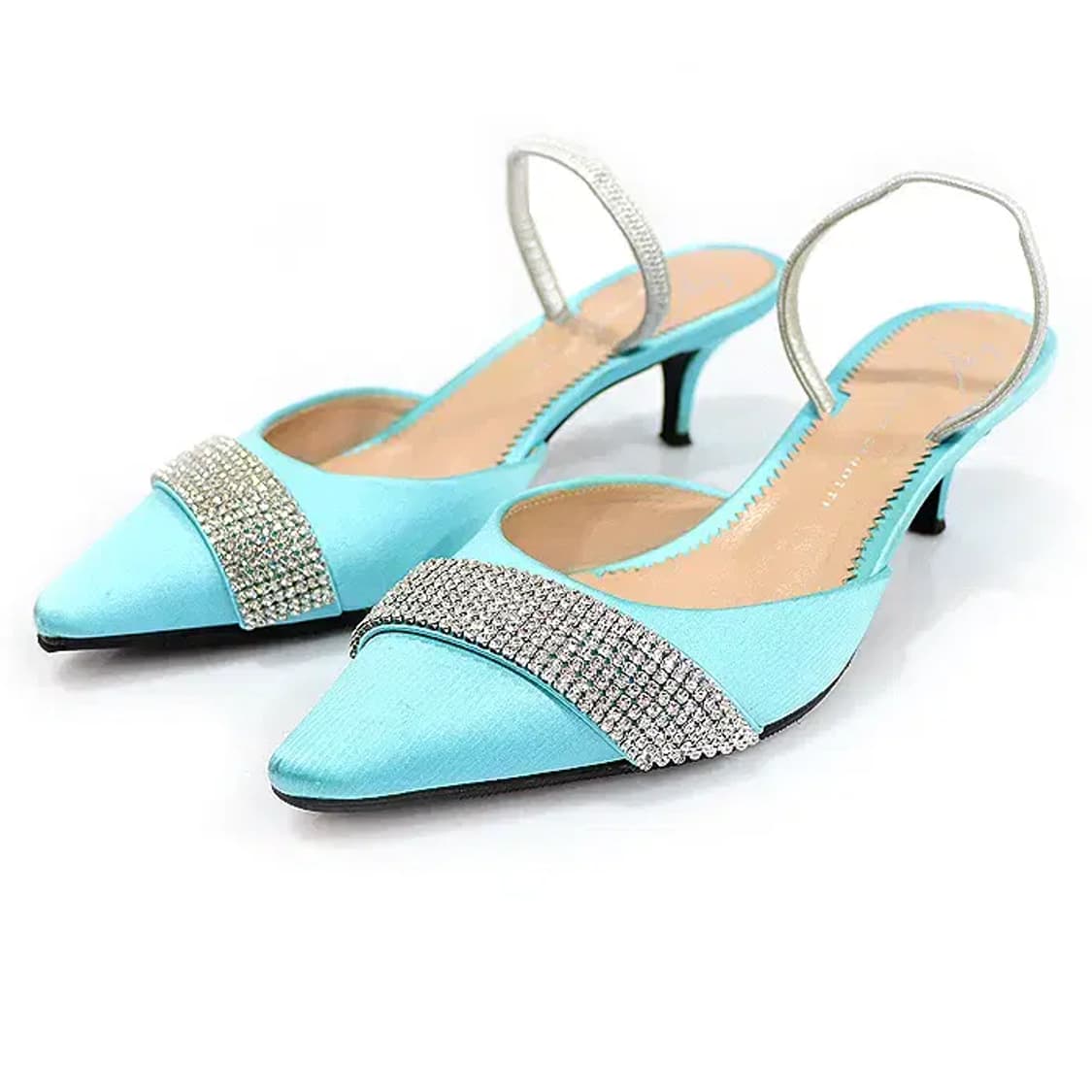 쥬세페자노티 에메랄드 새틴 크리스탈 슬링백 여성 샌들 CO19801ETC 상품이미지3