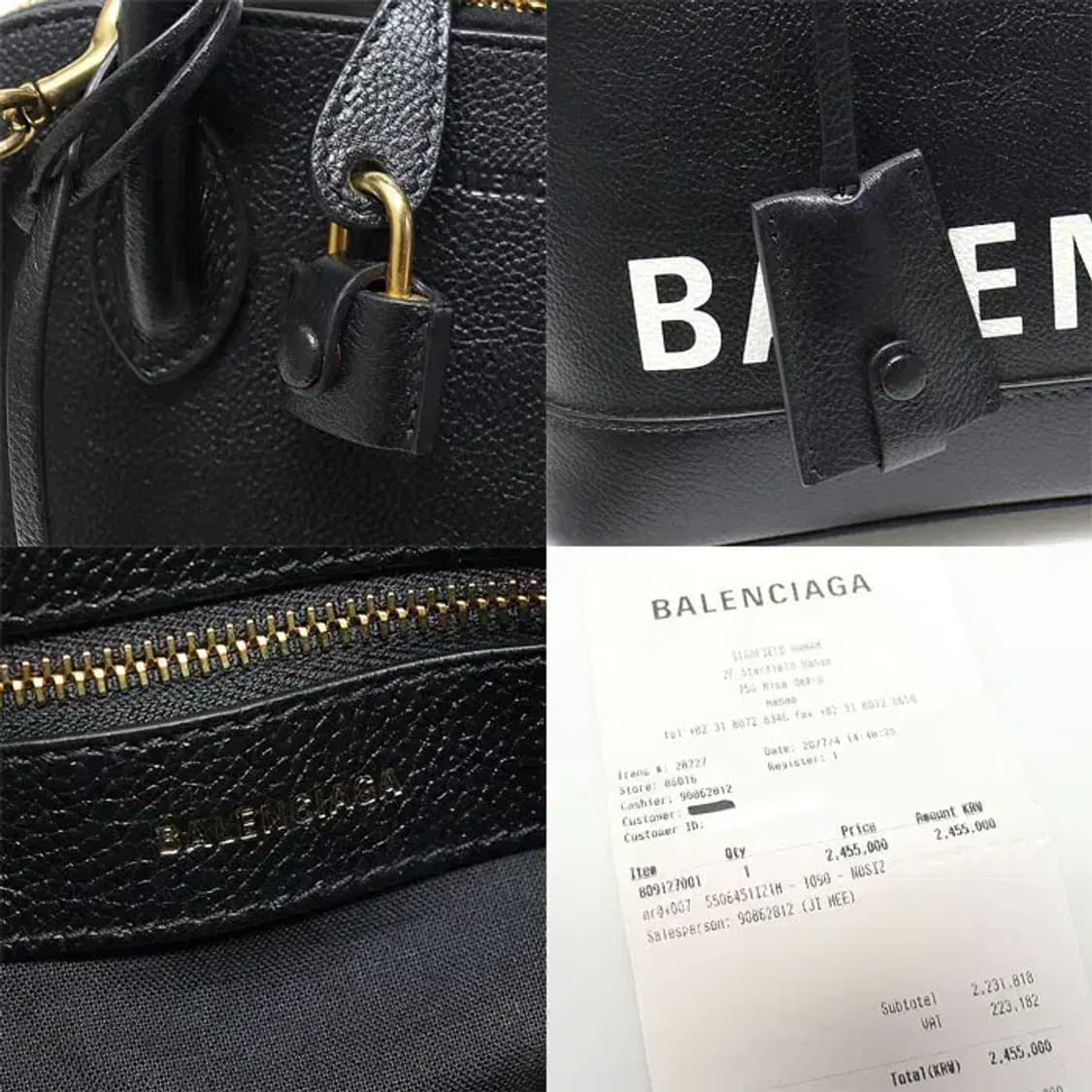 발렌시아가 550645 로고 프린팅 빌 스몰 2WAY EP24352BC 상품이미지7