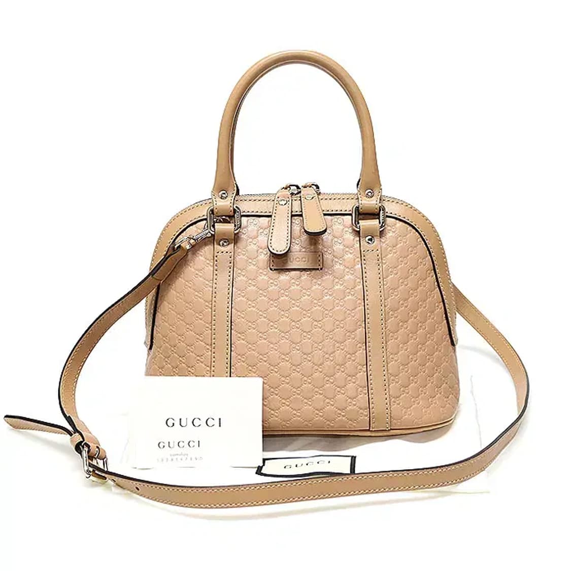 구찌 449654 베이지 마이크로 씨마 미니돔 2WAY EP23492GU 상품이미지2