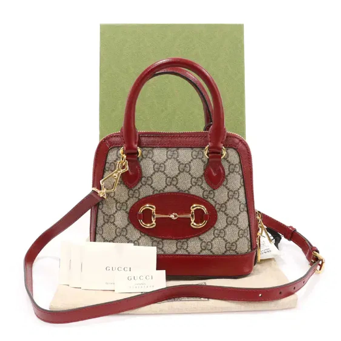 구찌 640716 캔버스 홀스빗 1955 미니 탑 핸들 EP43268GU 상품이미지2