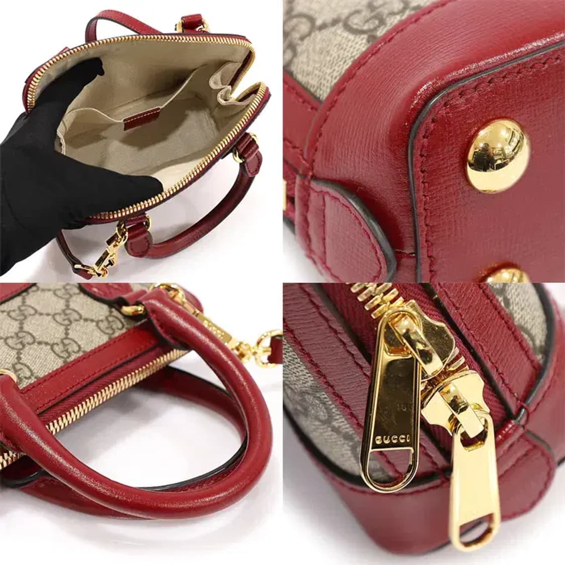 구찌 640716 캔버스 홀스빗 1955 미니 탑 핸들 EP43268GU 상품이미지6