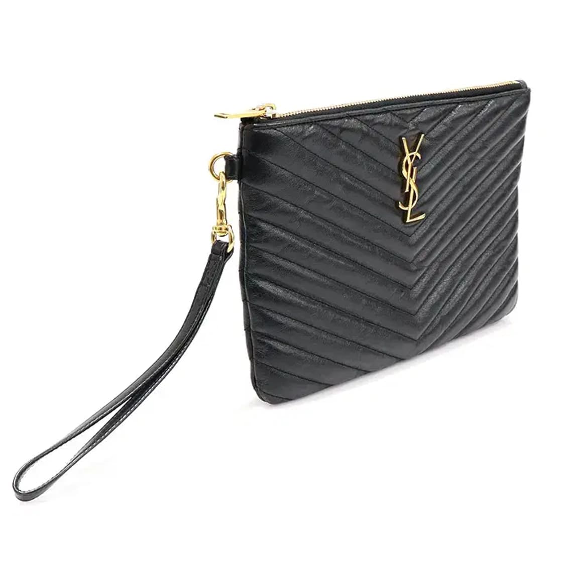 생로랑 379039 블랙 마틀라세 스트랩 클러치 CO70142YSL 상품이미지3