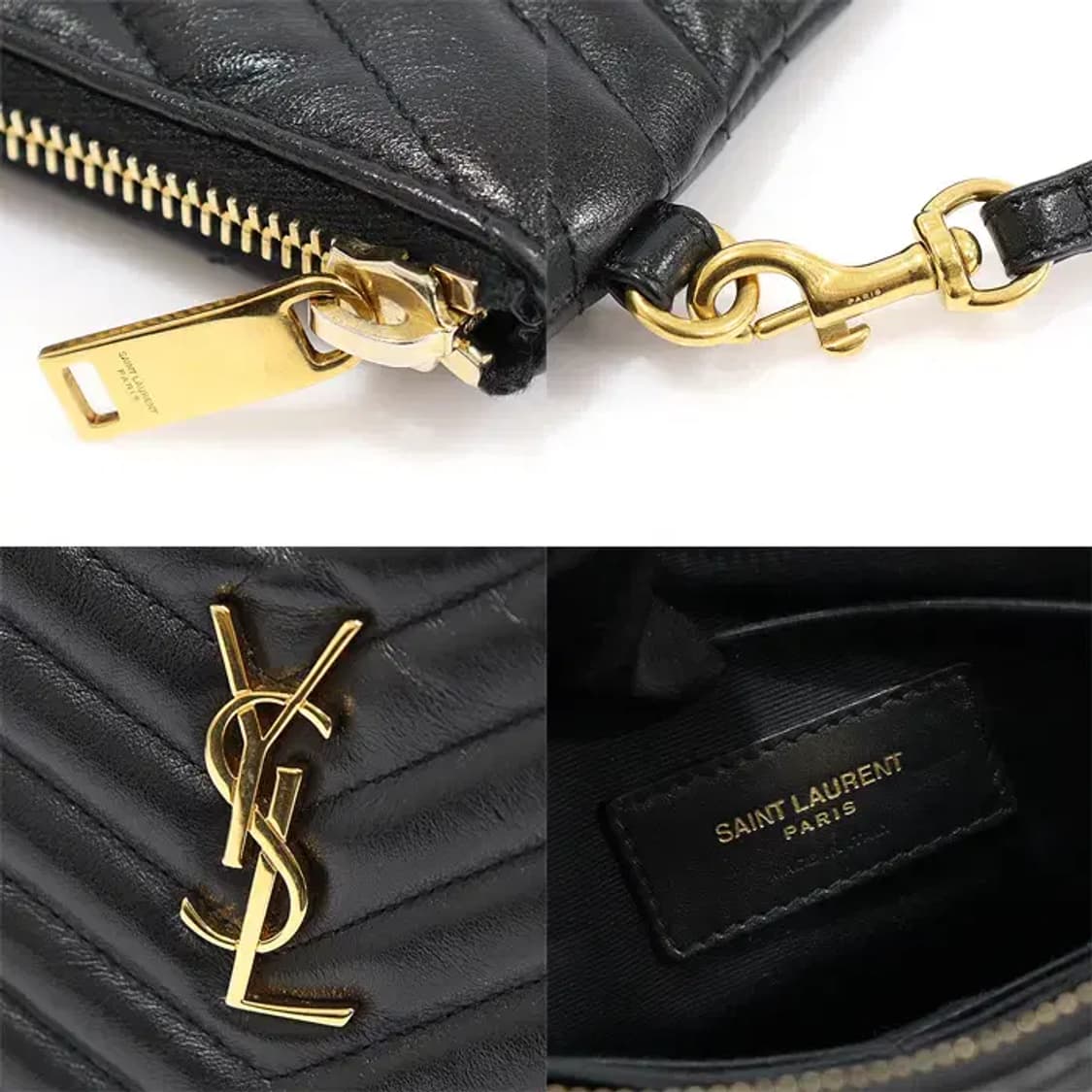 생로랑 379039 블랙 마틀라세 스트랩 클러치 CO70142YSL 상품이미지7