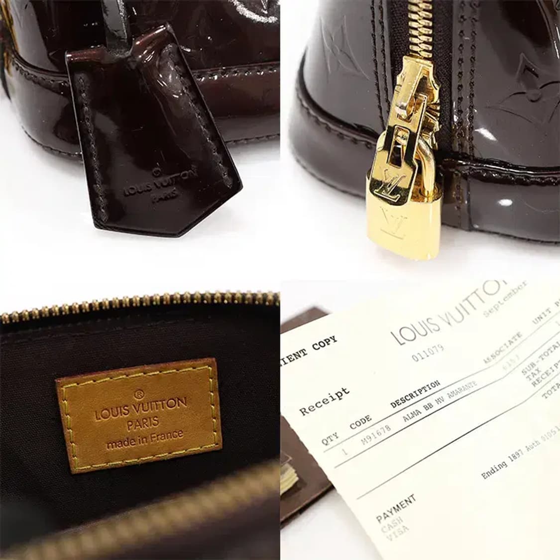 루이비통 M91678 모노그램 베르니 알마 BB EP48745LV 상품이미지7