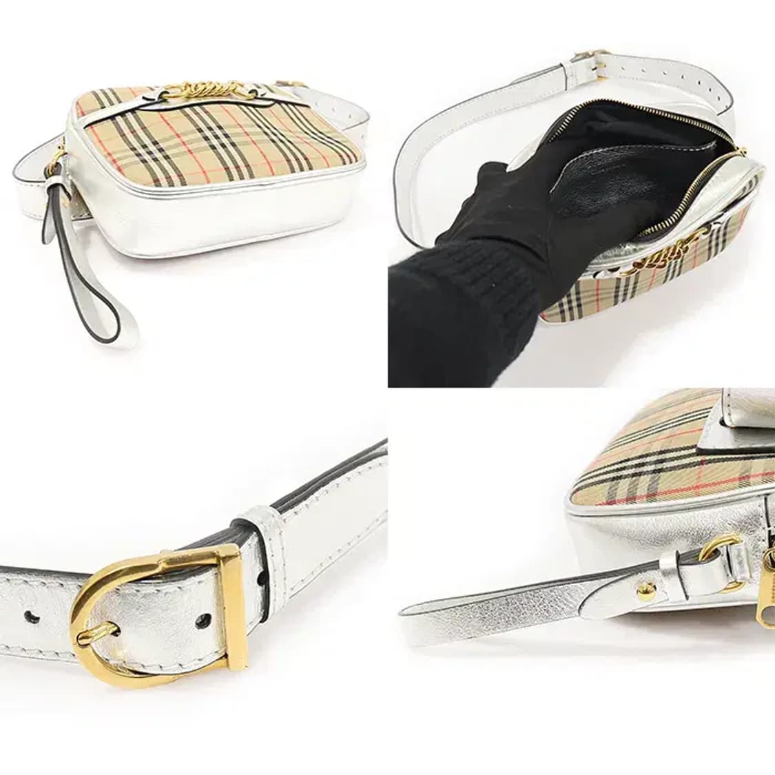 버버리 80073521 1983 체크 링크 범백 벨트백 EP38024BU 상품이미지5