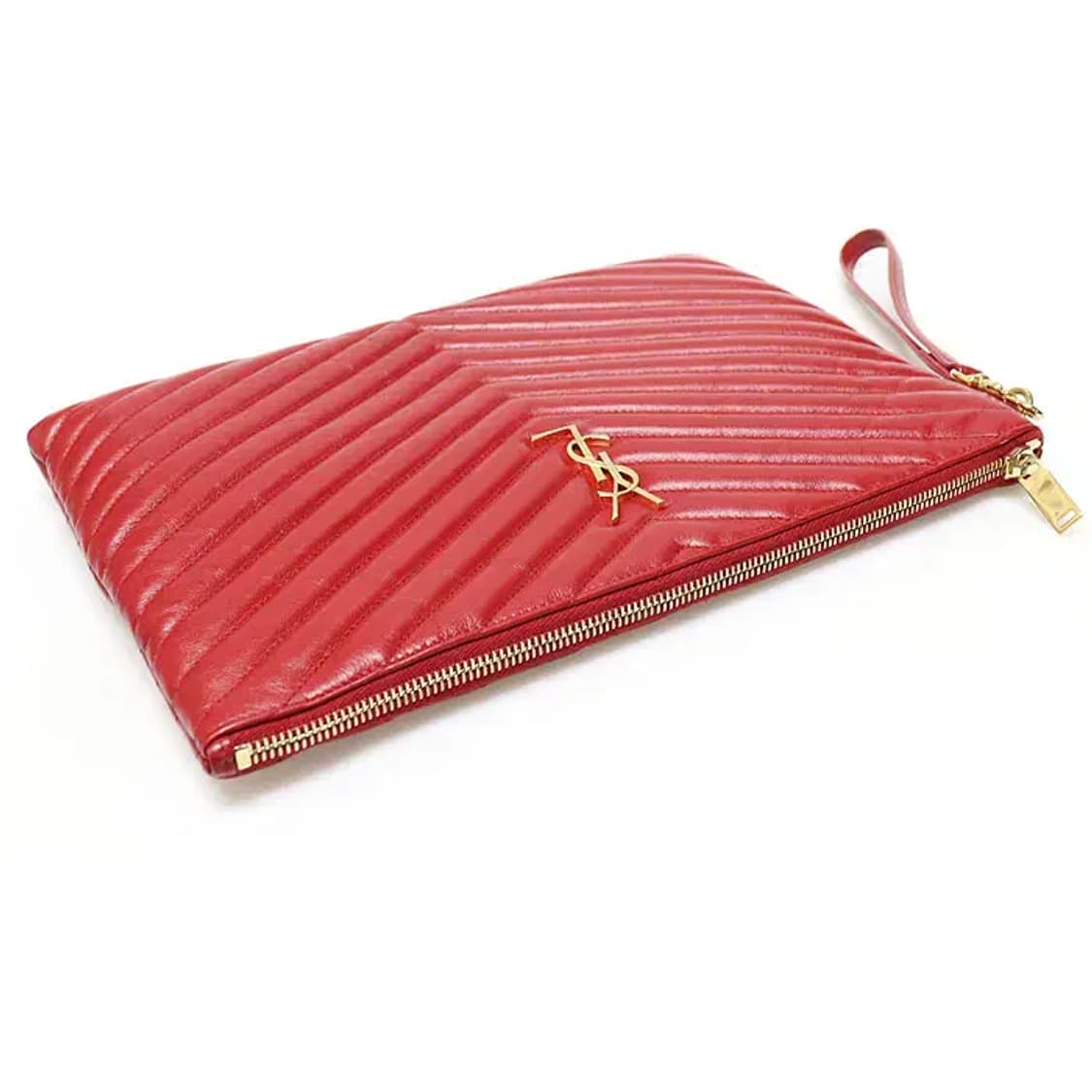 생로랑 559193 레드 마틀라세 뉴미듐 파우치 클러치 89205YSL 상품이미지3