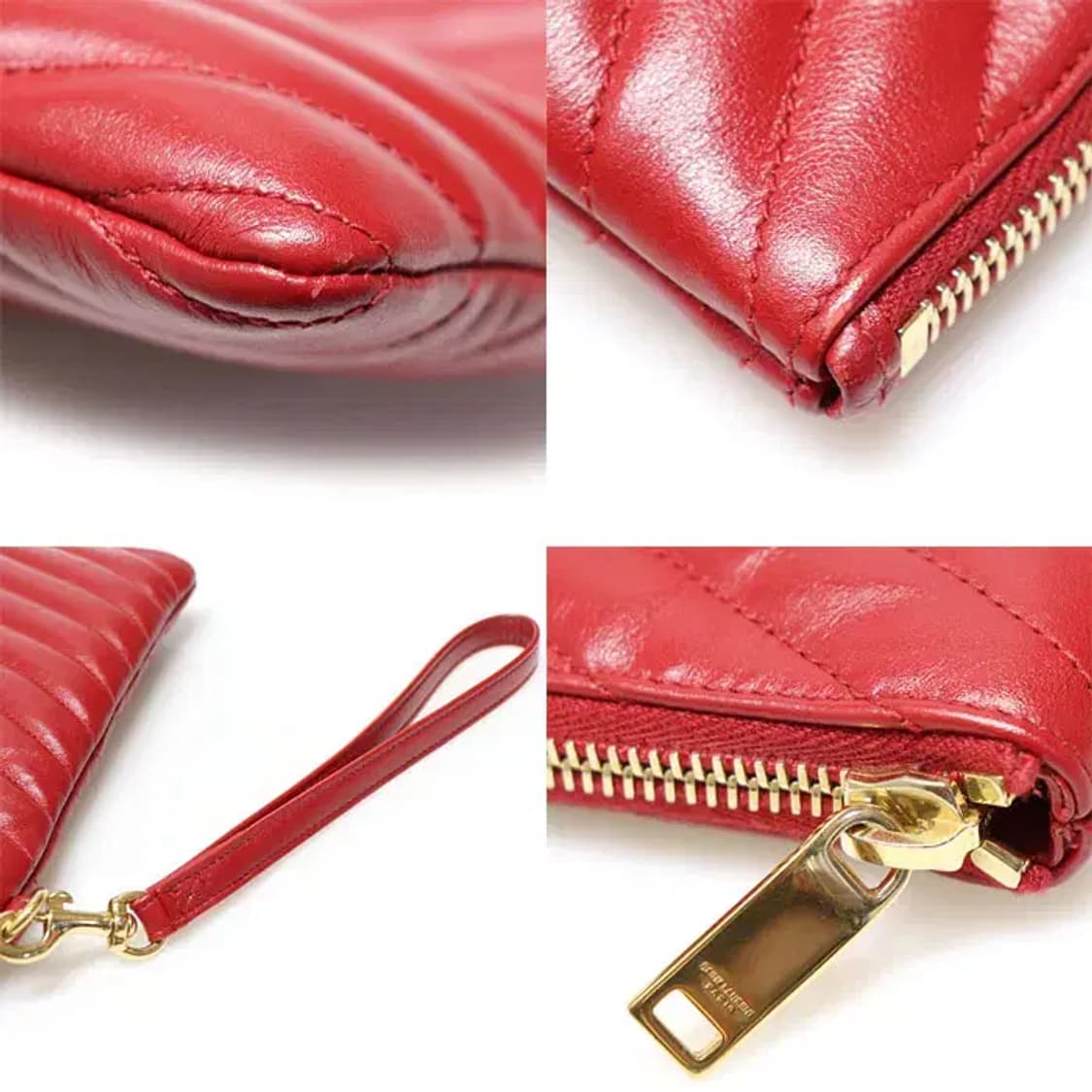 생로랑 559193 레드 마틀라세 뉴미듐 파우치 클러치 89205YSL 상품이미지6