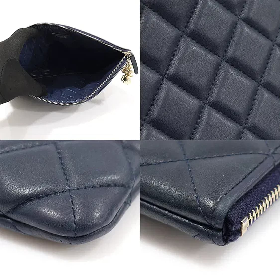 샤넬 A82415 램스킨 클래식 참 장식 뉴미듐 클러치 EP46972CH 상품이미지6