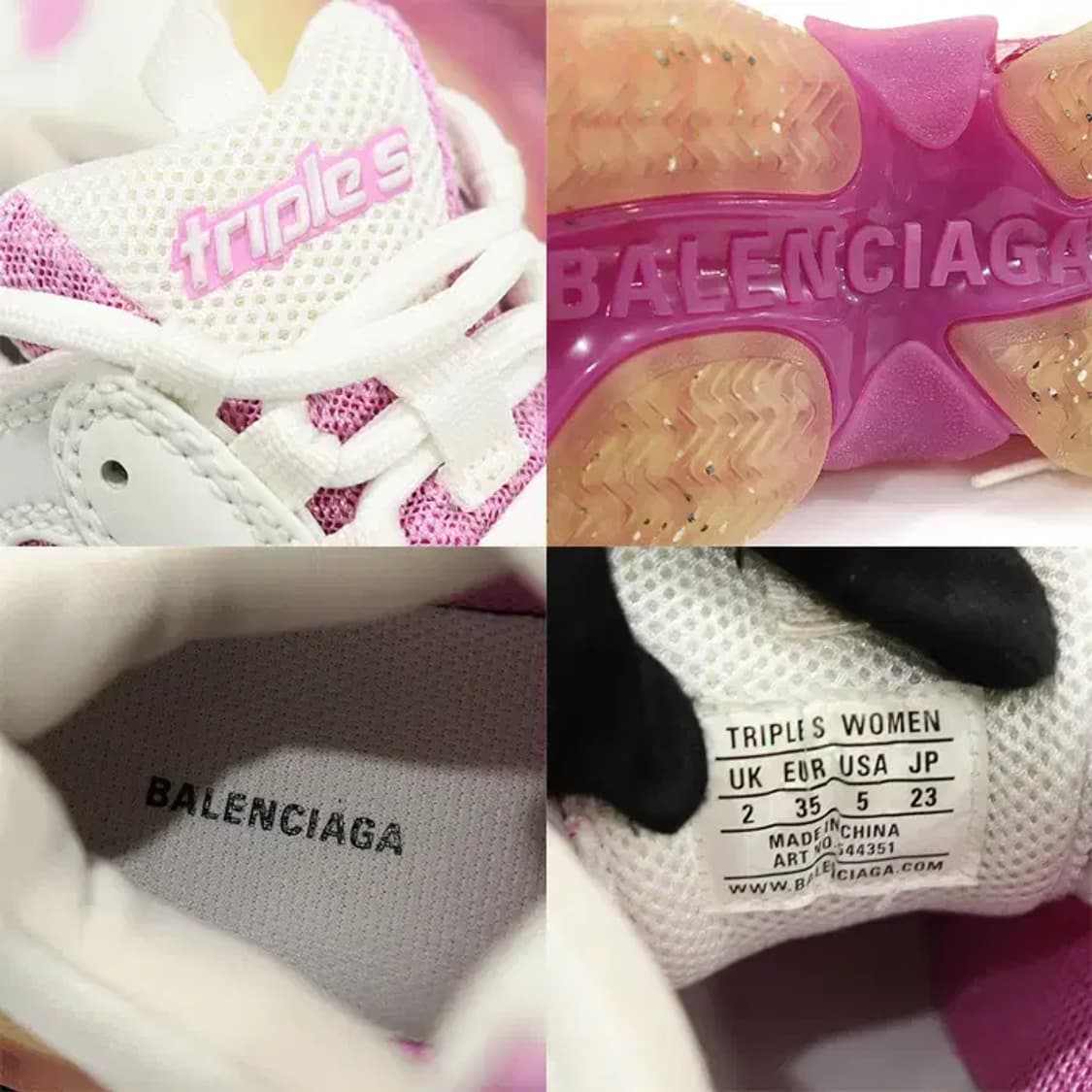 발렌시아가 544351 트리플 S 여성 스니커즈 CO43905BC 상품이미지7