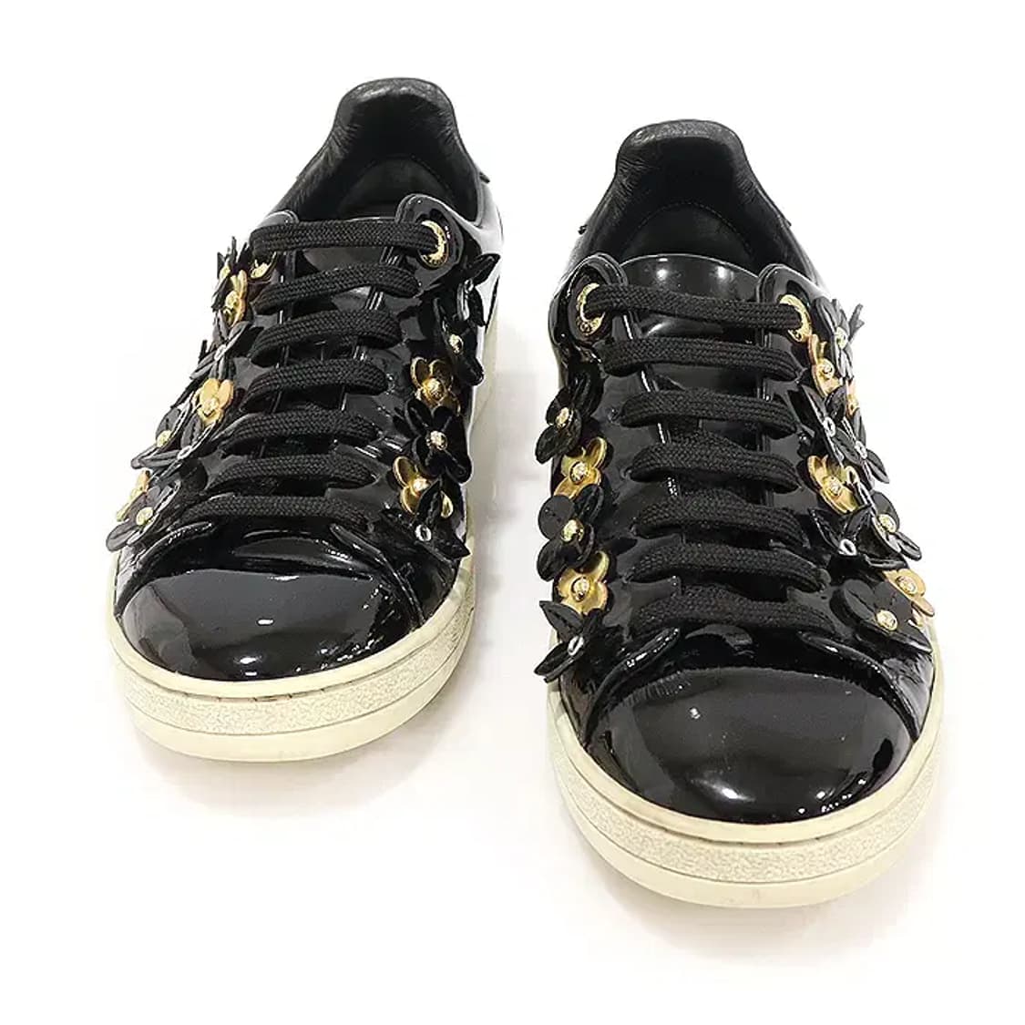 루이비통 블랙 페이던트 프론트로우 여성 스니커즈 EP39460LV 상품이미지1