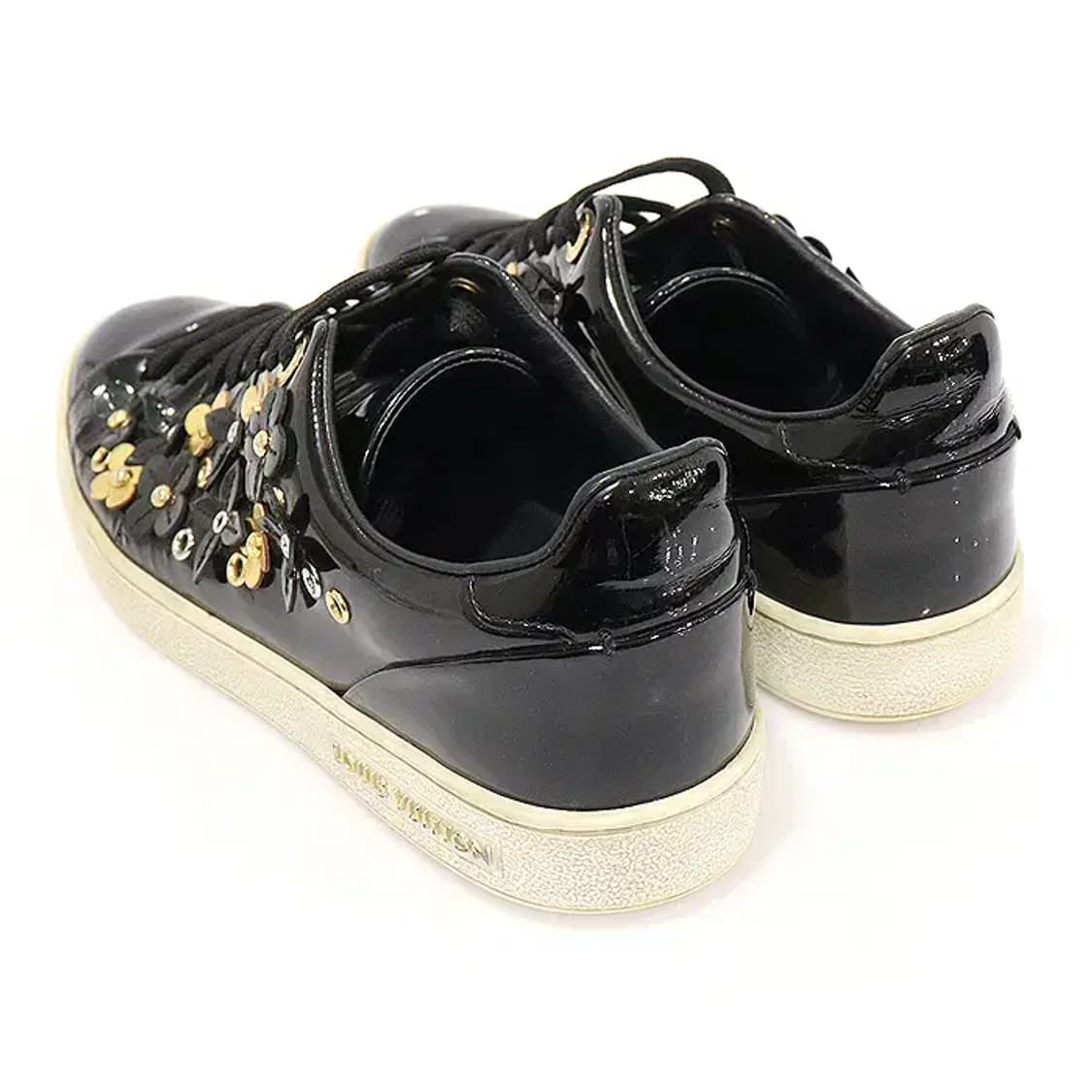 루이비통 블랙 페이던트 프론트로우 여성 스니커즈 EP39460LV 상품이미지4