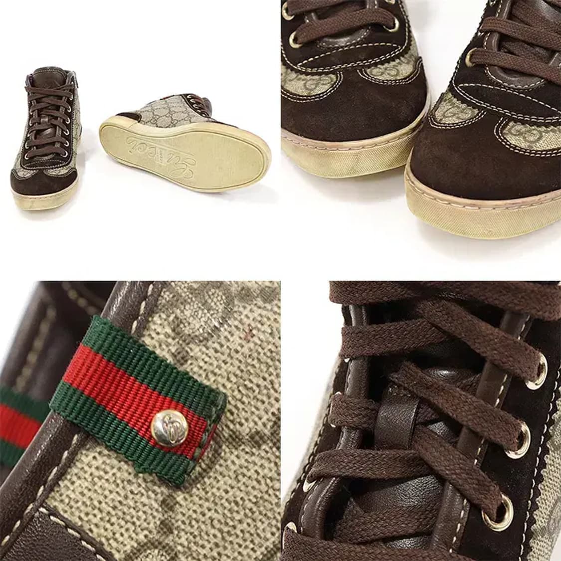 구찌 296568 GG 캔버스 하이탑 여성 스니커즈 EP66917GU 상품이미지5