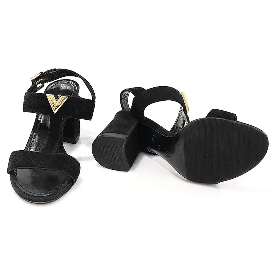 루이비통 1A29BB 블랙 바이아나 스트랩 여성 샌들 CO87952LV 상품이미지5