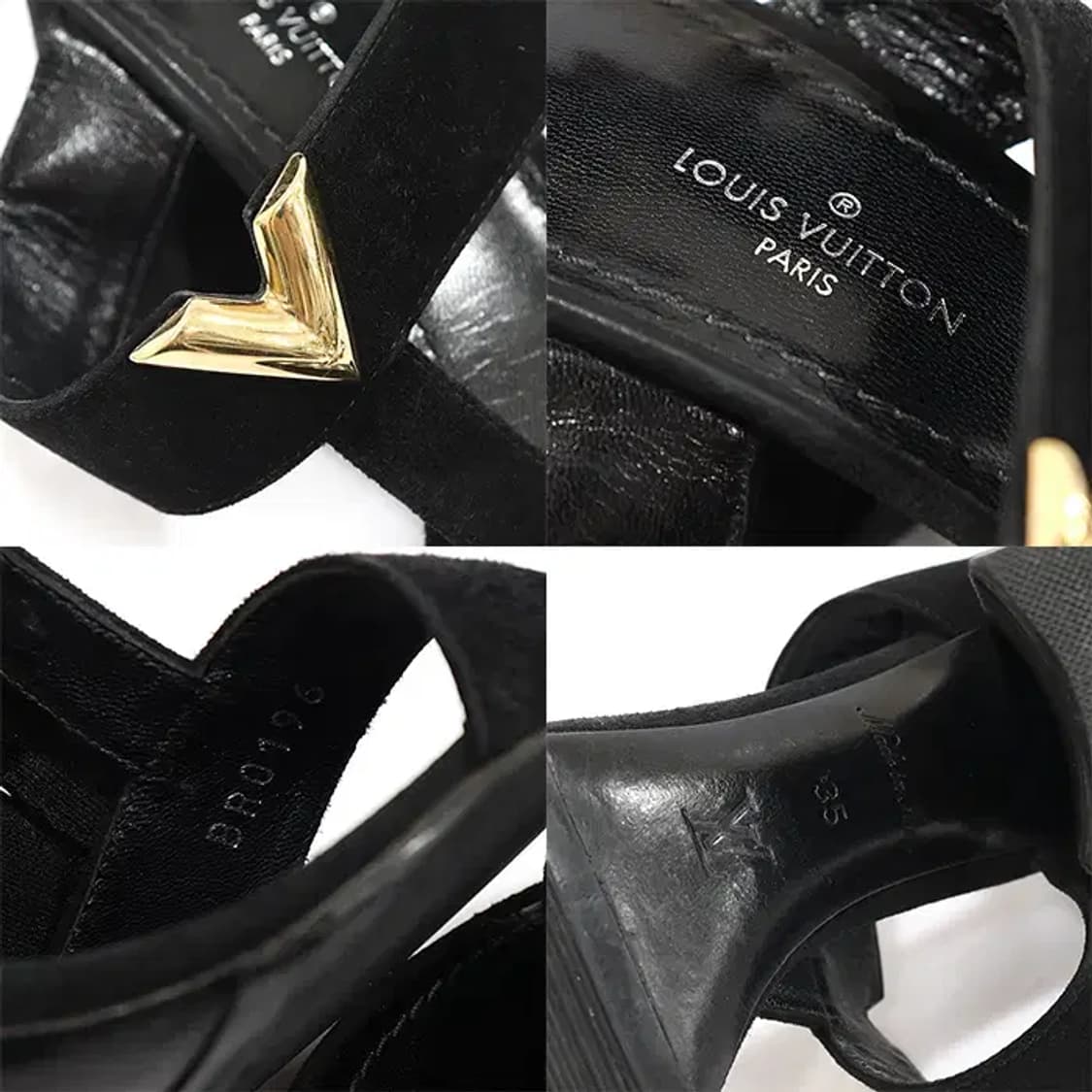 루이비통 1A29BB 블랙 바이아나 스트랩 여성 샌들 CO87952LV 상품이미지7