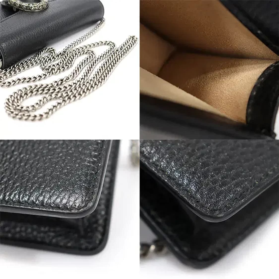 구찌 476432 블랙 디오니서스 수퍼 미니 체인 크로스백 25518GU 상품이미지6