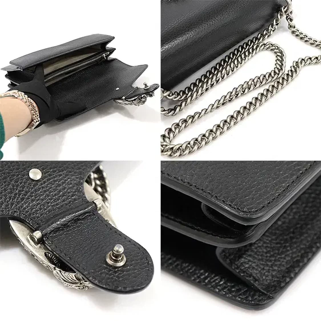 구찌 400249 블랙 크리스탈 디오니서스 스몰 숄더백 EP60995GU 상품이미지6