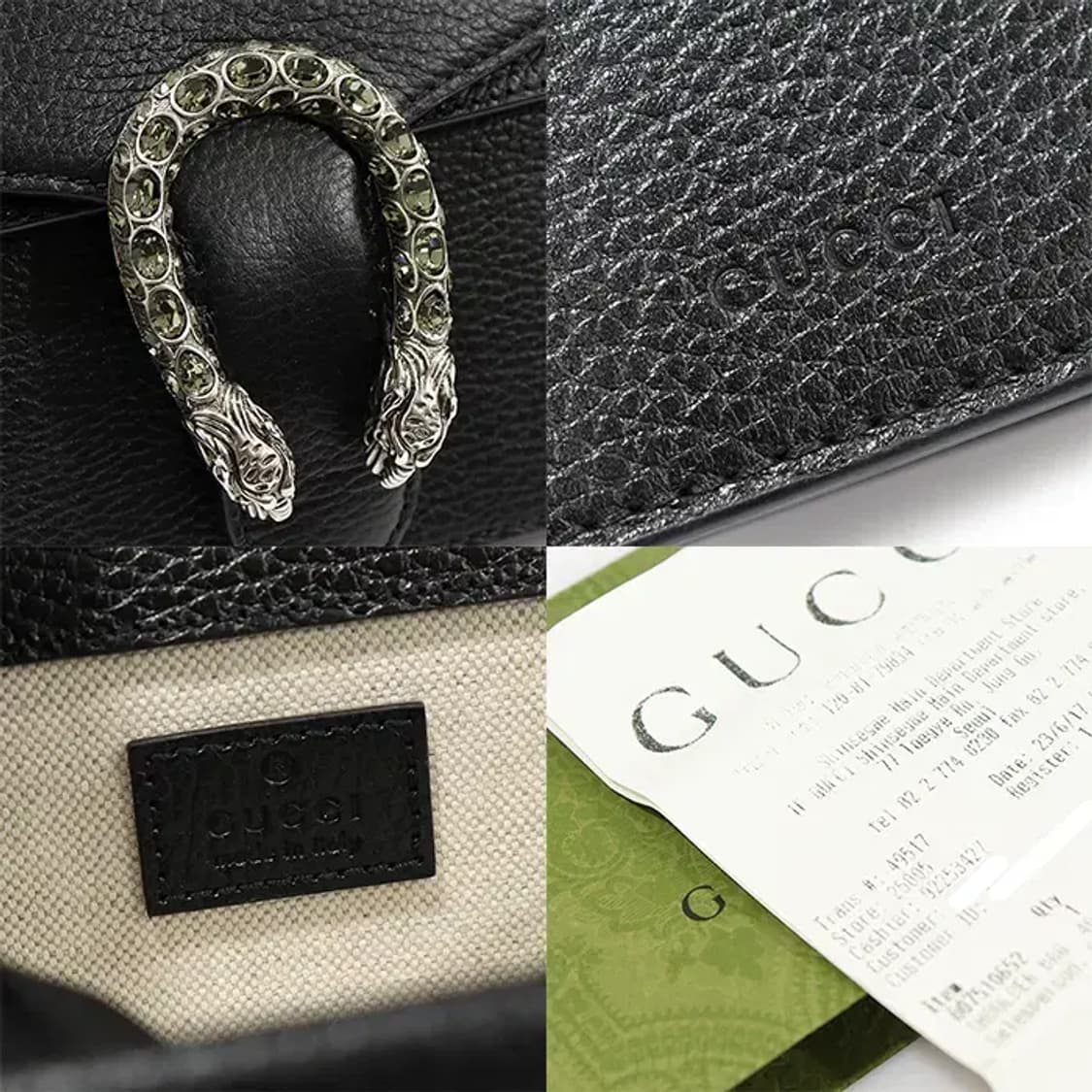 구찌 400249 블랙 크리스탈 디오니서스 스몰 숄더백 EP60995GU 상품이미지7