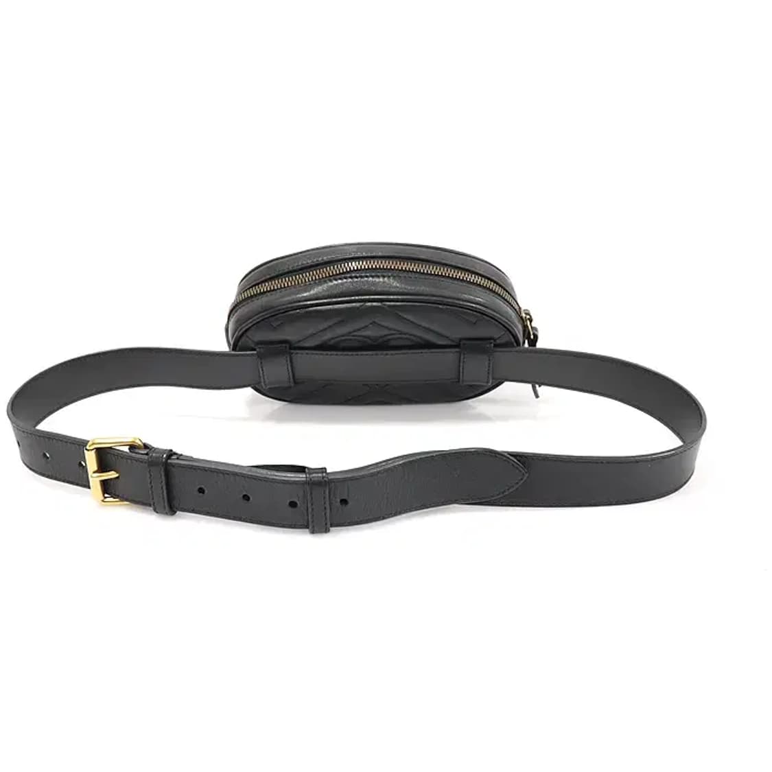 구찌 476434 블랙 금장 GG 마몽 힙색 벨트백 EP93964GU 상품이미지3