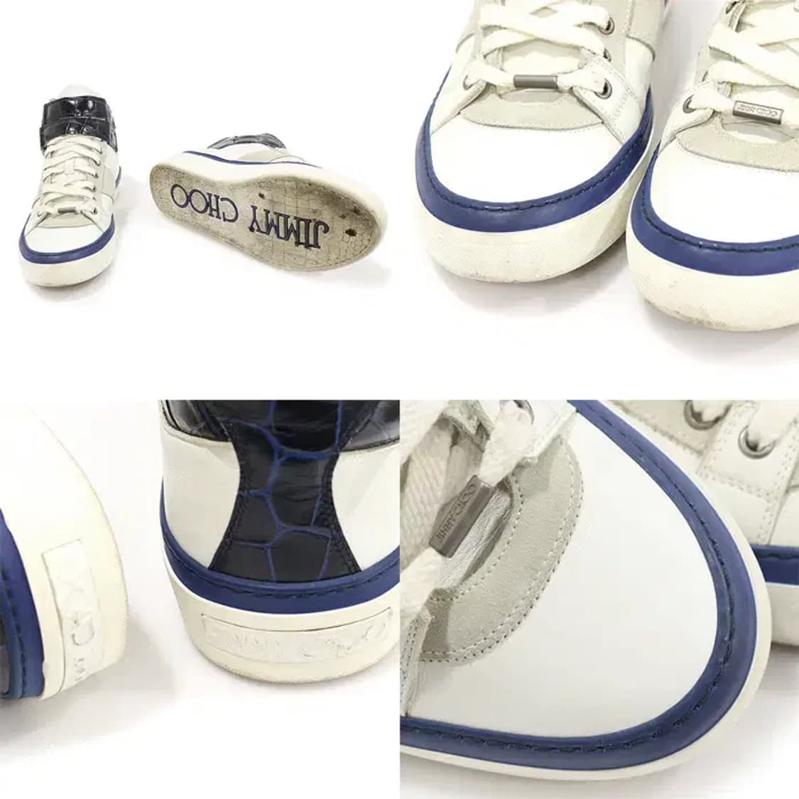 지미추 크록 패턴 벨그라비아 하이탑 남성 스니커즈 CO09342JI 상품이미지5