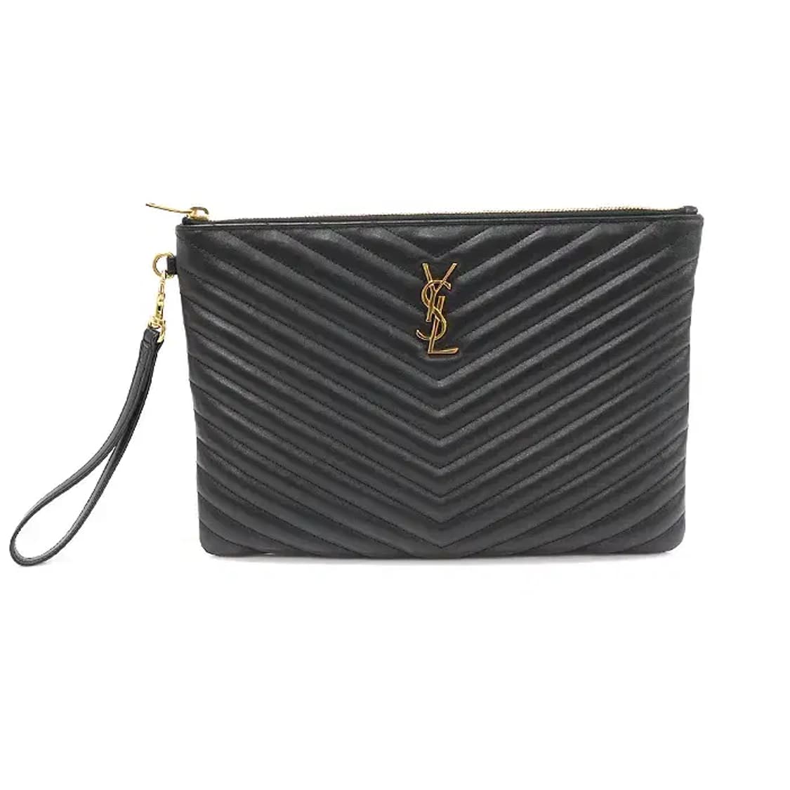 생로랑 559193 블랙 퀄팅 태블릿 뉴미듐 클러치 EP77200YSL 상품이미지1