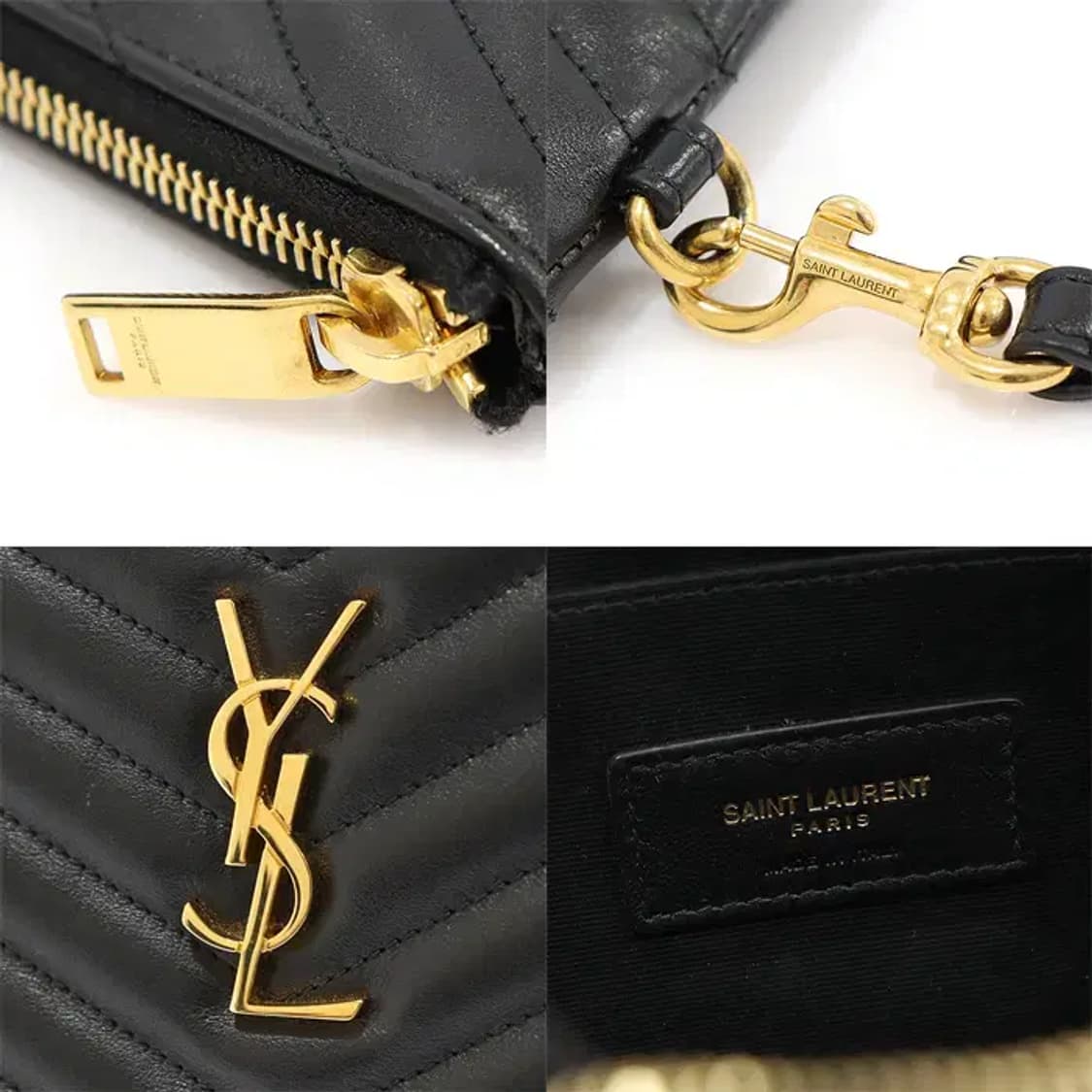 생로랑 559193 블랙 퀄팅 태블릿 뉴미듐 클러치 EP77200YSL 상품이미지7