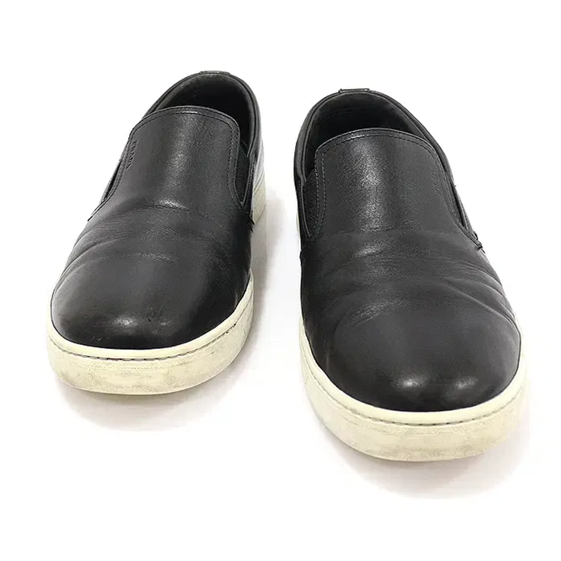 프라다 4D2733 블랙 레더 남성 슬립온 스니커즈 CO87254PR 상품이미지1