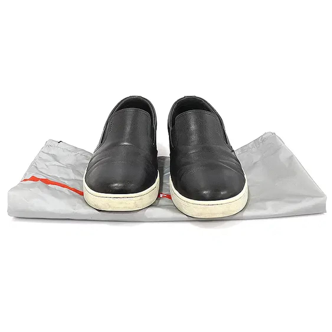 프라다 4D2733 블랙 레더 남성 슬립온 스니커즈 CO87254PR 상품이미지2