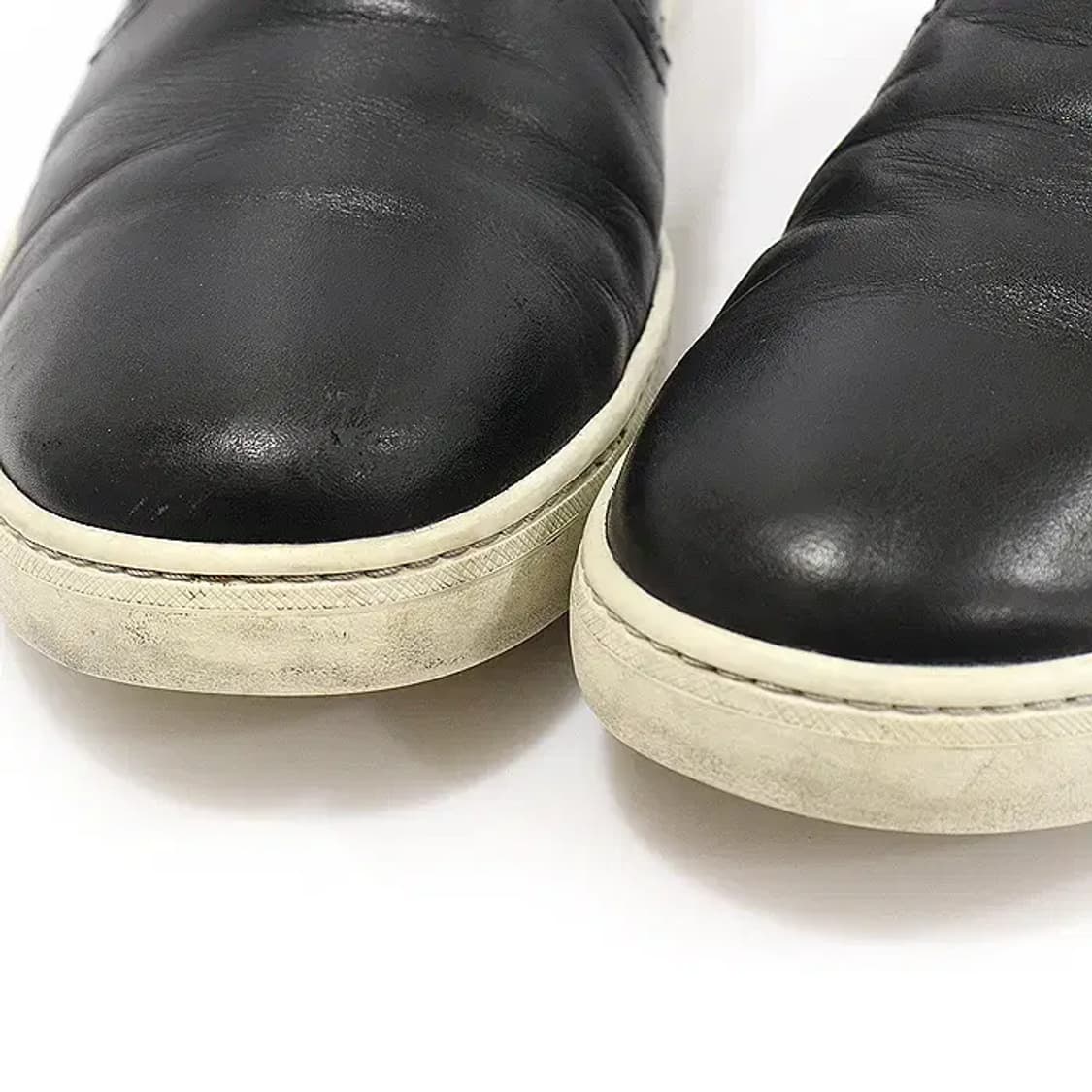 프라다 4D2733 블랙 레더 남성 슬립온 스니커즈 CO87254PR 상품이미지5