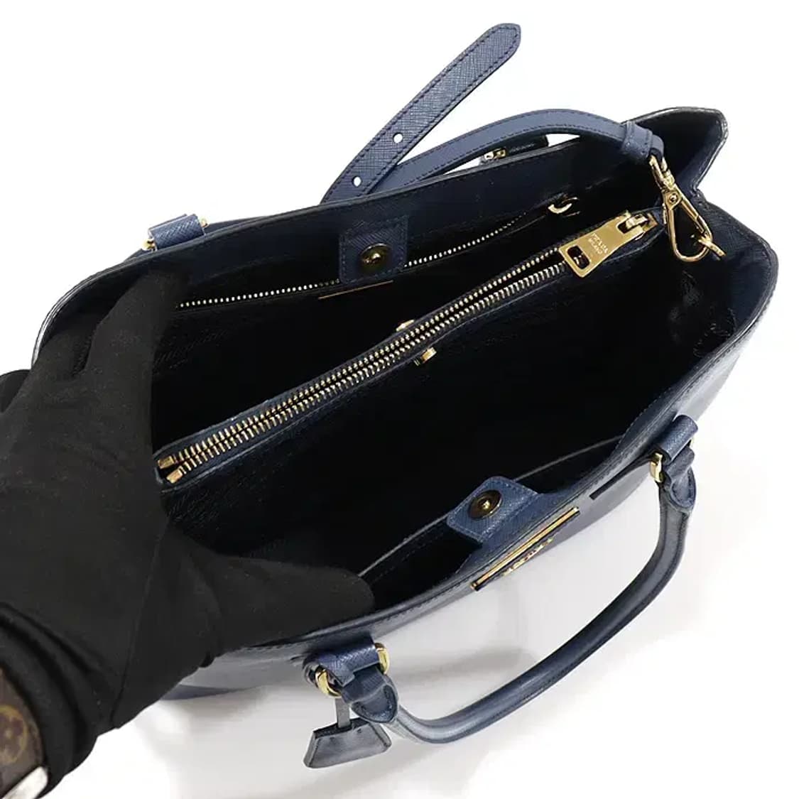 프라다 1BA874 사피아노 럭스 금장 로고 2WAY CO76035PR 상품이미지4