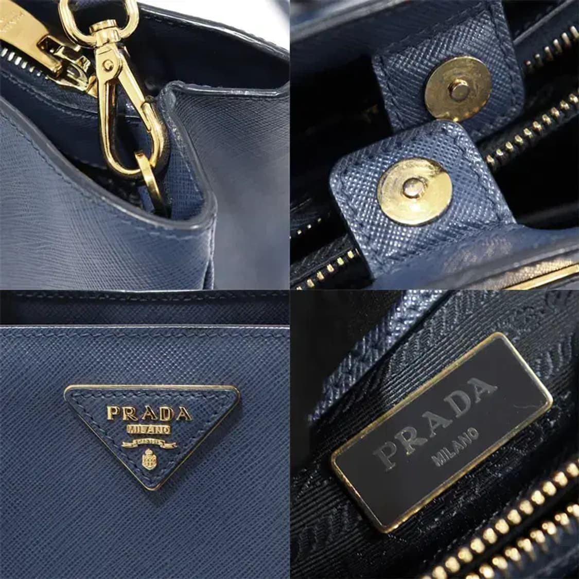 프라다 1BA874 사피아노 럭스 금장 로고 2WAY CO76035PR 상품이미지7
