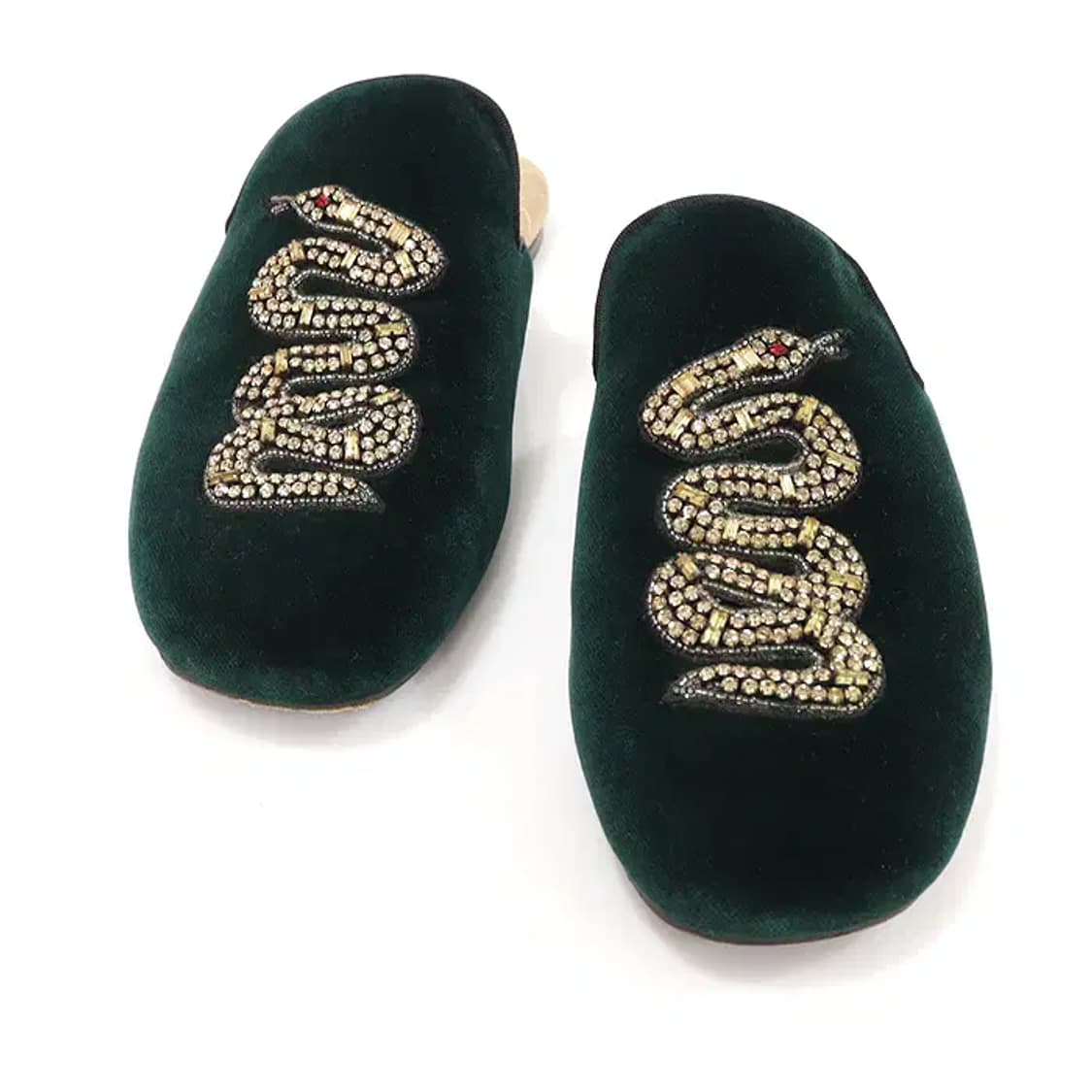 구찌 472161 벨벳 로렌스 이브닝 여성 뮬 슬리퍼 CO76742GU 상품이미지1