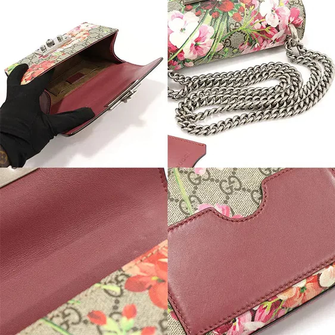 구찌 409487 블룸 프린트 패들락 스몰 GG 숄더백 EP16434GU 상품이미지6