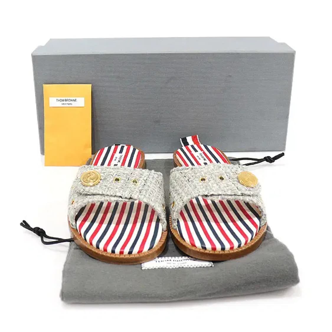 톰브라운 FFF165AF0512035 트위드 슬리퍼 CO23637ETC 상품이미지2