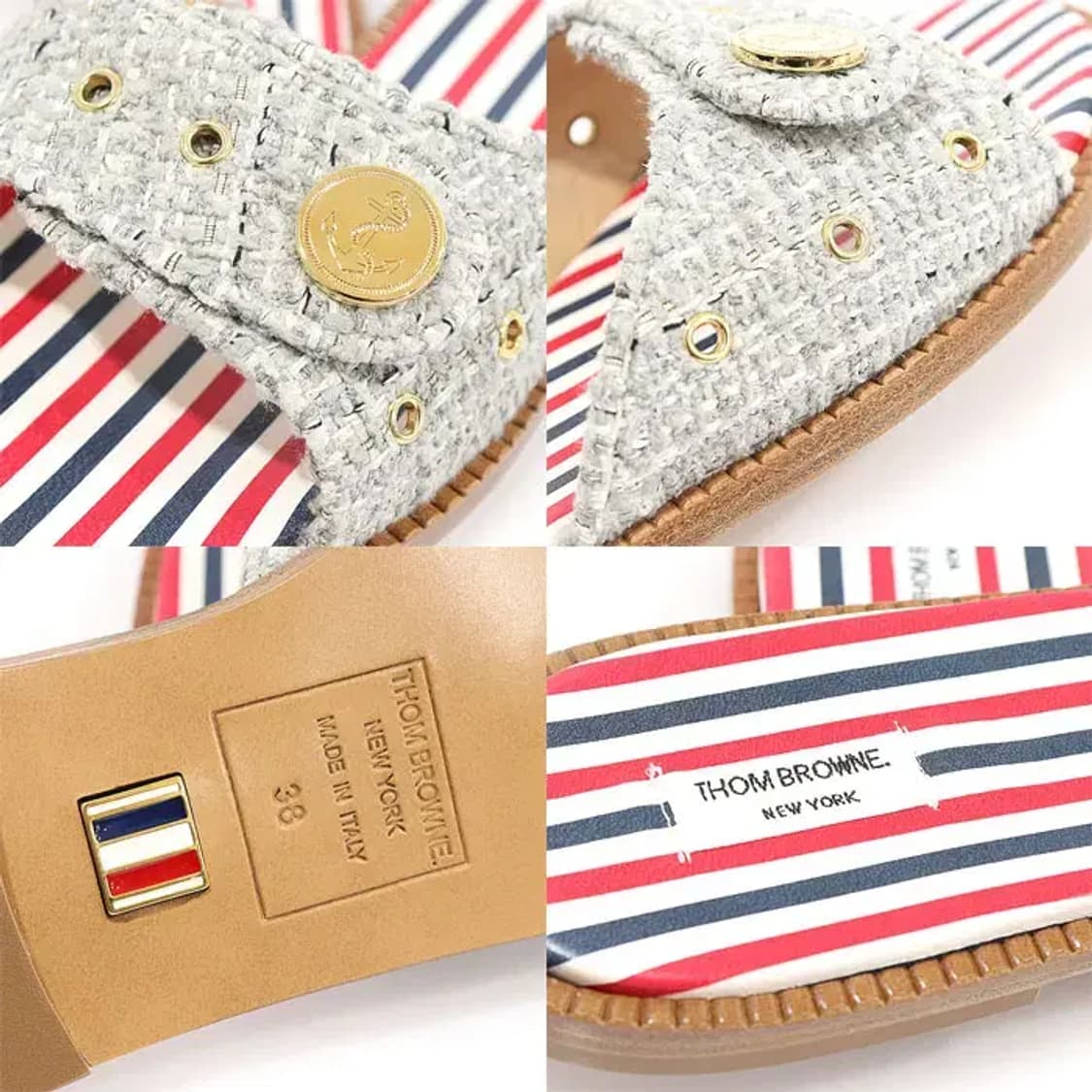 톰브라운 FFF165AF0512035 트위드 슬리퍼 CO23637ETC 상품이미지7