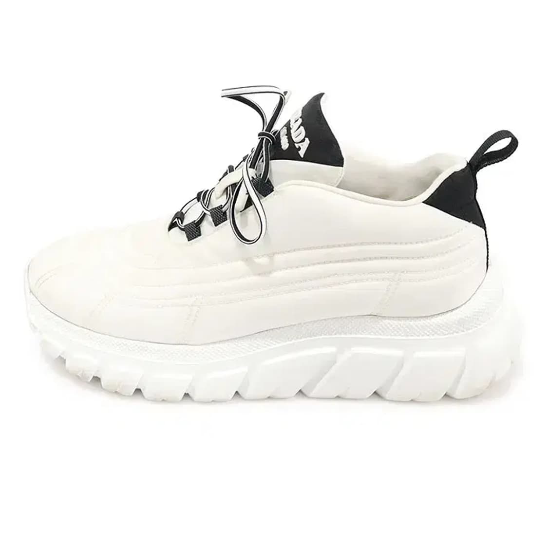 프라다 1E655M 화이트 리나일론 개버딘 스니커즈 CO61896PR 상품이미지3