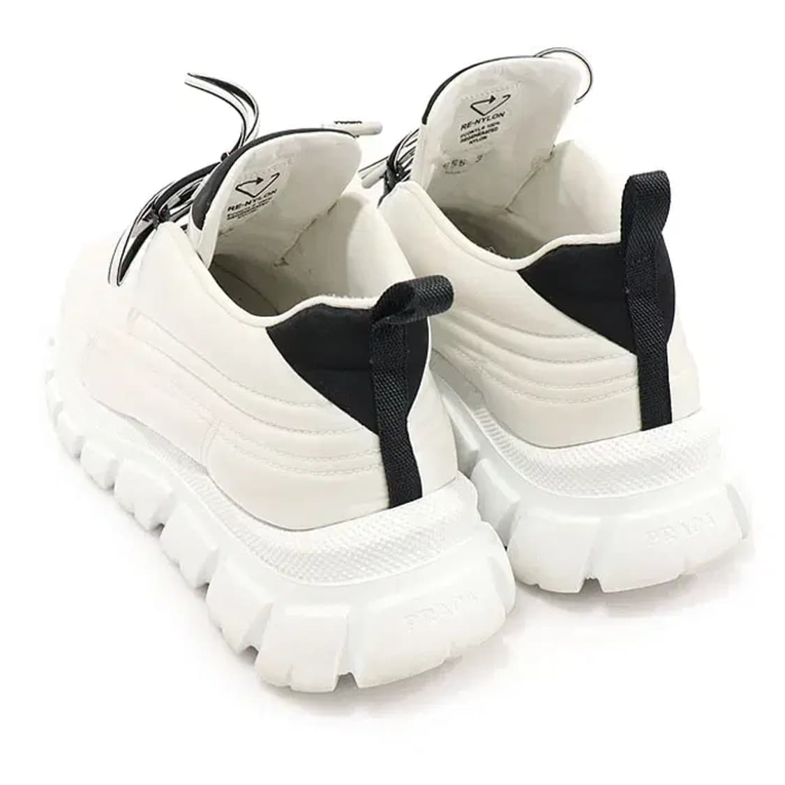 프라다 1E655M 화이트 리나일론 개버딘 스니커즈 CO61896PR 상품이미지4