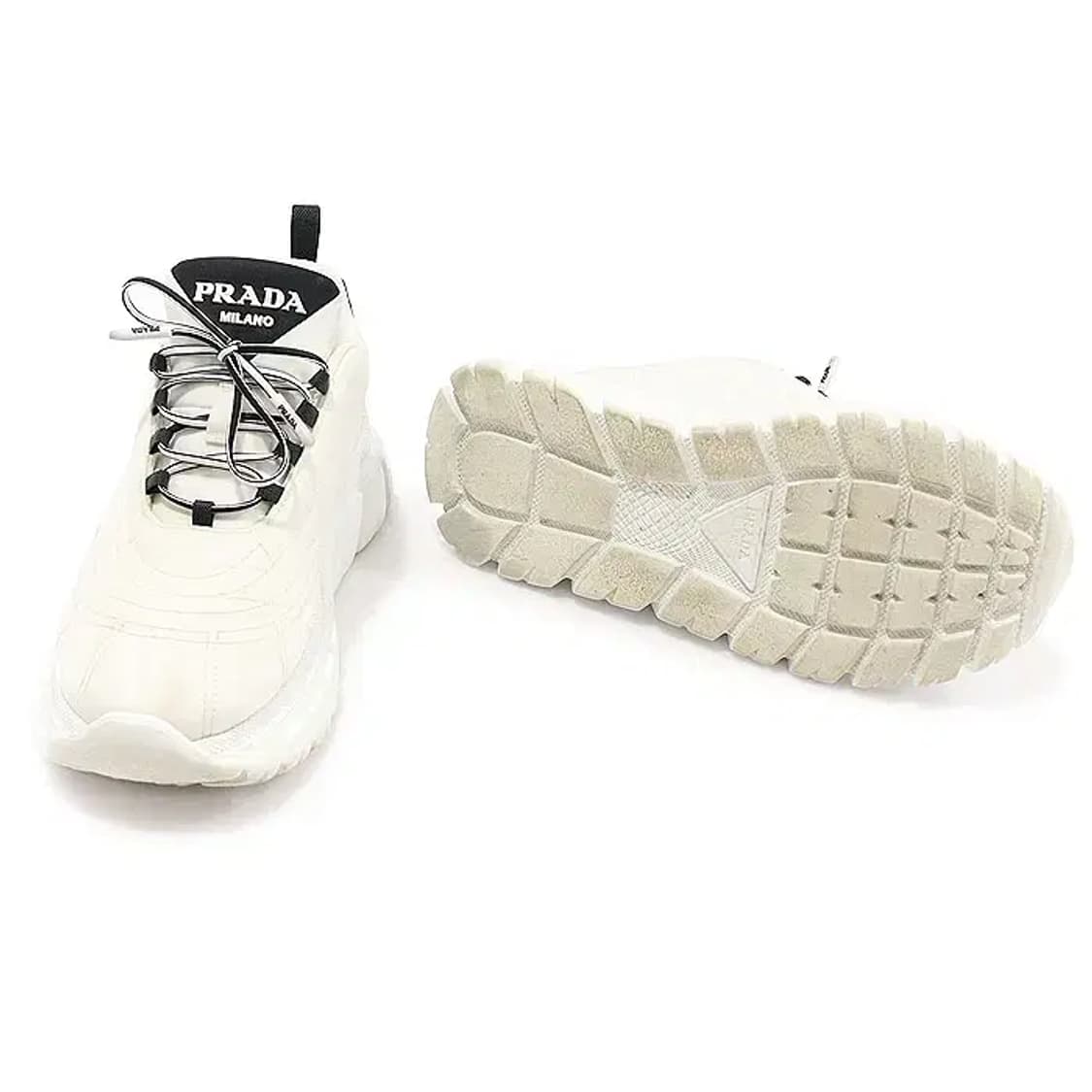 프라다 1E655M 화이트 리나일론 개버딘 스니커즈 CO61896PR 상품이미지5