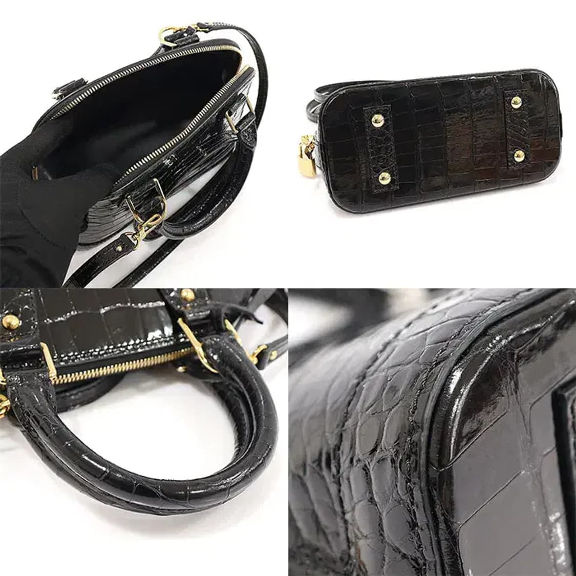 루이비통 N90897 블랙 크로커다일 레더 알마 BB CO43798LVC 상품이미지5